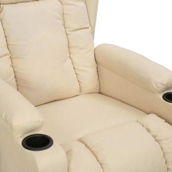 Relaxsessel Creme Stoff