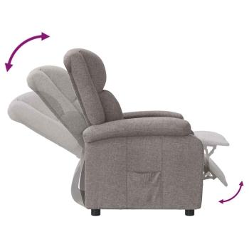 Relaxsessel Taupe Stoff