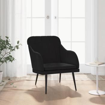 ARDEBO.de - Sessel Schwarz 63x76x80 cm Samt