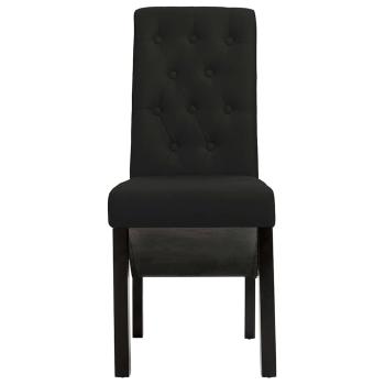 Esszimmerstühle 6 Stk. Schwarz Stoff