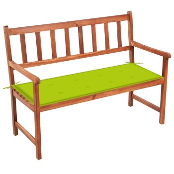ARDEBO.de - Gartenbank mit Auflage 120 cm Massivholz Akazie