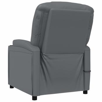 Massagesessel Elektrisch Anthrazit Kunstleder