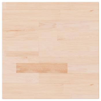Tischplatte Quadratisch 40x40x4 cm Eichenholz Unbehandelt