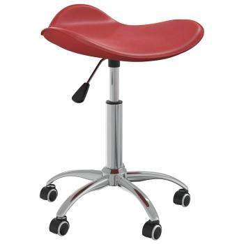 ARDEBO.de - Friseur Rollhocker Weinrot Kunstleder