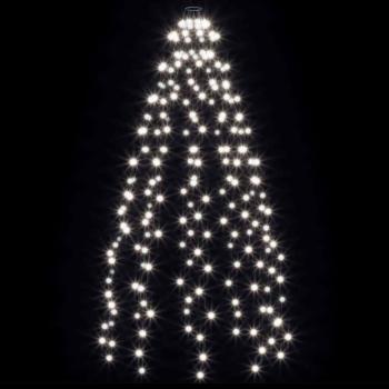 Weihnachtsbaum-Lichternetz mit 210 LEDs Kaltweiß 210 cm