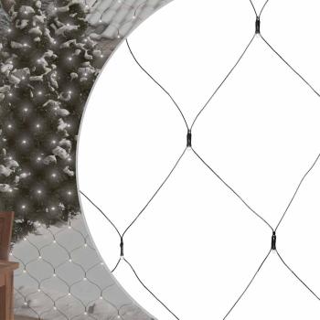 ARDEBO.de - Weihnachts-Lichternetz 4x4 m 544 LED Kaltweiß Indoor Outdoor