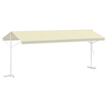 Freistehende Markise 600x300 cm Creme