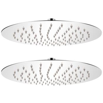 ARDEBO.de - Regenduschköpfe 2 Stk. Edelstahl Ø 25 cm