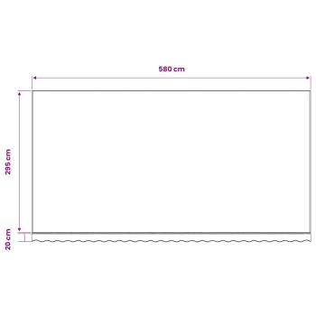 Ersatzstoff für Markise Creme 600x300 cm Polyester
