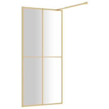 Duschwand für Begehbare Dusche ESG Klarglas Golden 100x195cm
