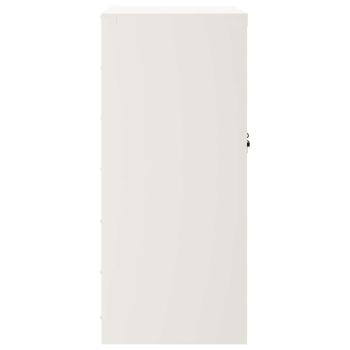 Aktenschrank Weiß 79x40x90 cm Stahl