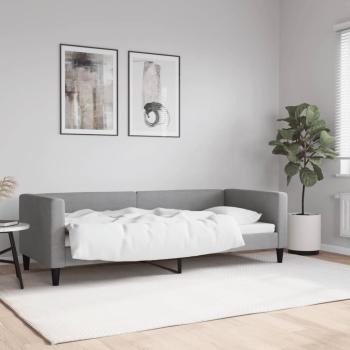 ARDEBO.de - Tagesbett Hellgrau 80x200 cm Stoff