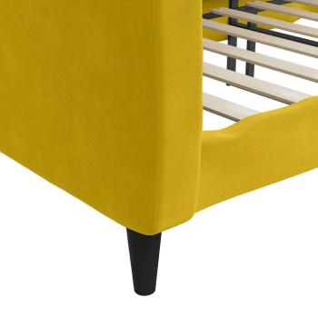 Tagesbett Gelb 100x200 cm Samt