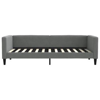Tagesbett Dunkelgrau 90x200 cm Stoff
