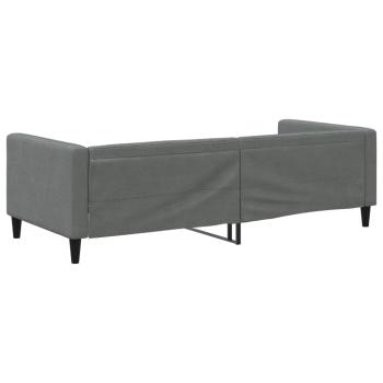 Tagesbett Dunkelgrau 90x200 cm Stoff