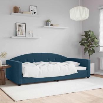 ARDEBO.de - Tagesbett Blau 100x200 cm Samt