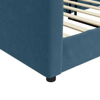 Tagesbett Blau 90x200 cm Samt