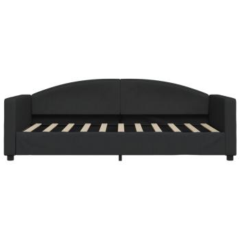 Tagesbett Schwarz 90x190 cm Stoff