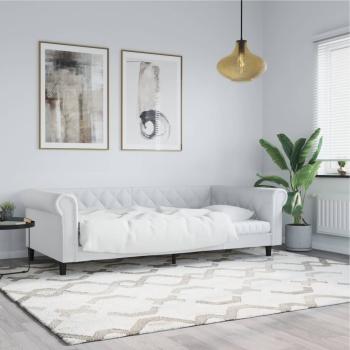 ARDEBO.de - Tagesbett Weiß 100x200 cm Kunstleder