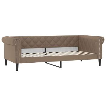 Tagesbett Cappuccino-Braun 80x200 cm Kunstleder