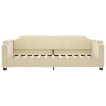 Tagesbett Creme 80x200 cm Stoff