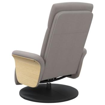 Relaxsessel mit Fußteil Taupe Stoff