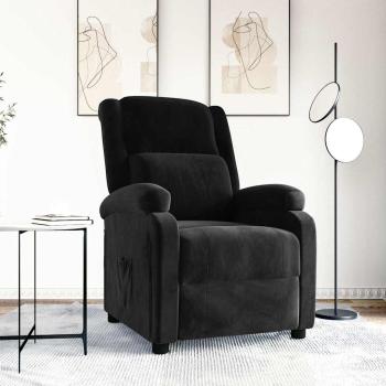 ARDEBO.de - Relaxsessel Schwarz Samt