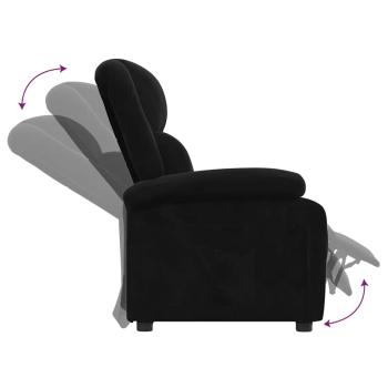 Relaxsessel Schwarz Samt