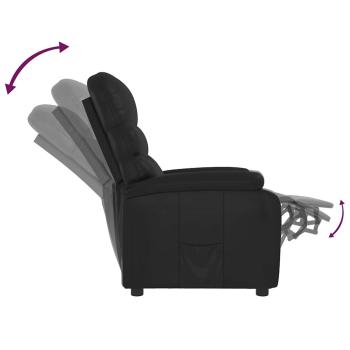 Relaxsessel Schwarz Kunstleder
