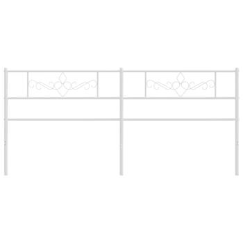 Ersatz-Kopfteil Metall Weiß 193 cm