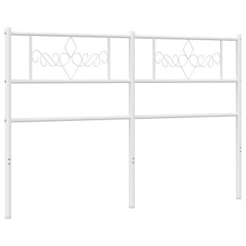 Ersatz-Kopfteil Metall Weiß 120 cm