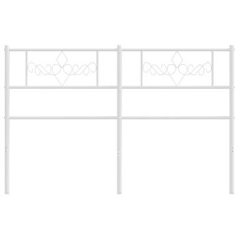 Ersatz-Kopfteil Metall Weiß 120 cm