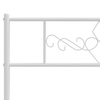 Ersatz-Kopfteil Metall Weiß 120 cm