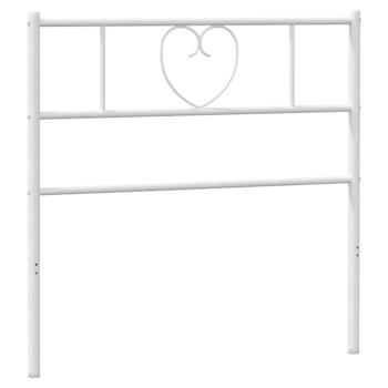 Ersatz-Kopfteil Metall Weiß 75 cm