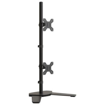 Tischhalterung f?r 2 Monitore Schwarz Stahl VESA 75/100 mm