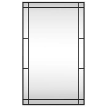 Wandspiegel Schwarz 60x100 cm Rechteckig Eisen