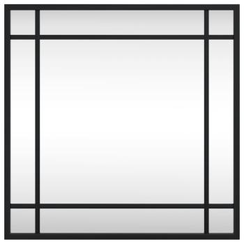 Wandspiegel Schwarz 40x40 cm Quadratisch Eisen