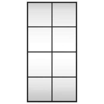 Wandspiegel Schwarz 40x80 cm Rechteckig Eisen