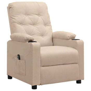 Relaxsessel Elektrisch Creme Stoff