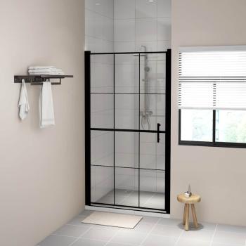 ARDEBO.de - Duschtür Hartglas 100 x 178 cm Schwarz