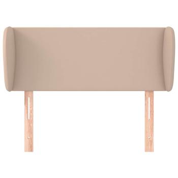 Kopfteil mit Ohren Cappuccino-Braun 83x23x78/88 cm Kunstleder