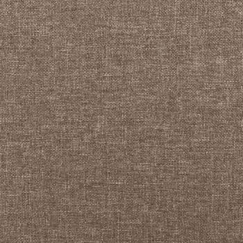 Kopfteil mit Ohren Taupe 183x16x118/128 cm Stoff