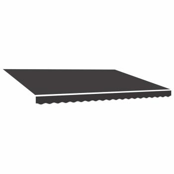 Ersatzstoff für Markise Anthrazit 400x350 cm Polyester