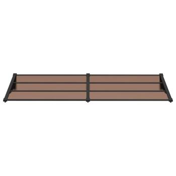 Türvordach Schwarz 239x90 cm Polycarbonat