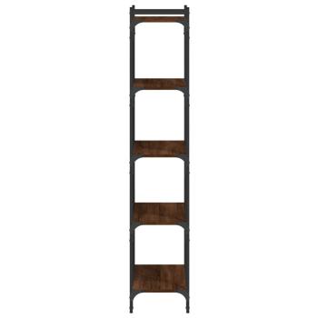 B?cherregal 5 B?den Braun Eiche-Optik 60x30x154cm Holzwerkstoff