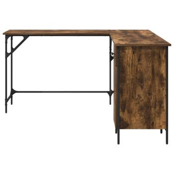 Schreibtisch Räuchereiche 141x141x75 cm Holzwerkstoff
