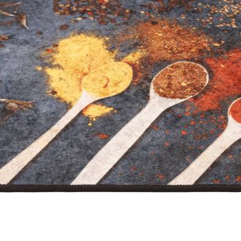 Küchenteppich Mehrfarbig 60x180 cm Waschbar