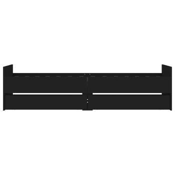 Bettgestell mit Schubladen Schwarz 90x190 cm