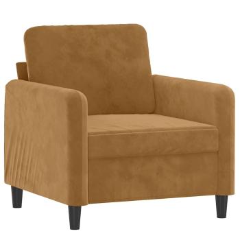 Sessel Braun 60 cm Samt