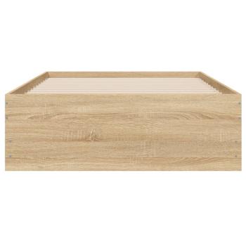 Bettgestell mit Schubladen Sonoma-Eiche 90x190 cm Holzwerkstoff